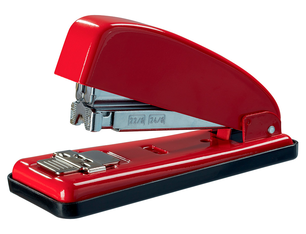 Grapadora petrus 226 roja capacidad 30 hojas