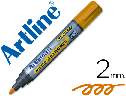Rotulador artline pizarra ek-517 naranja punta redonda 2 mm tinta de bajo olor