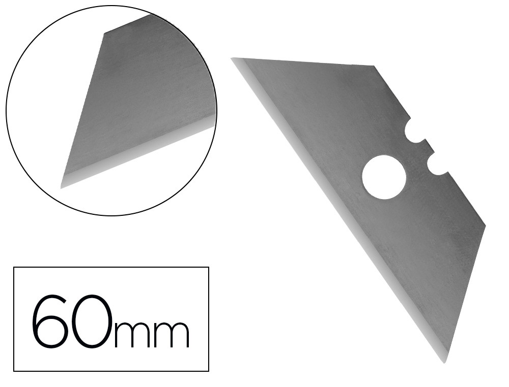 Repuesto cuter q-connect ancho para modelos kf10633/kf14624 cuchilla 18 mm blister 5 unidades