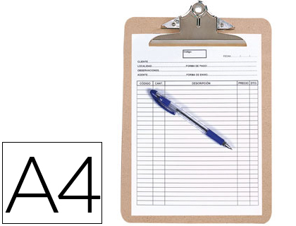 Portanotas q-connect material extraduro din a4 4 mm