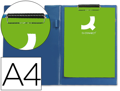 Carpeta q-connect miniclips plastico din a4 azul