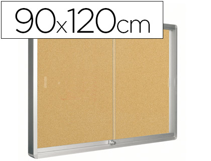 Vitrina de anuncios q-connect marco de aluminio 900 x 1200 mm