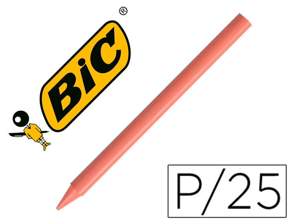 Lapices plastidecor unicolor carne-27 caja con 25 lapices