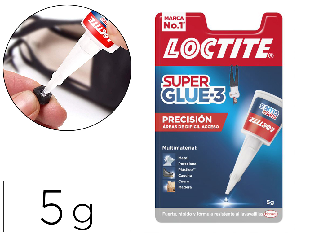 Pegamento loctite 5 gr adhesivo instantaneo precision unidad