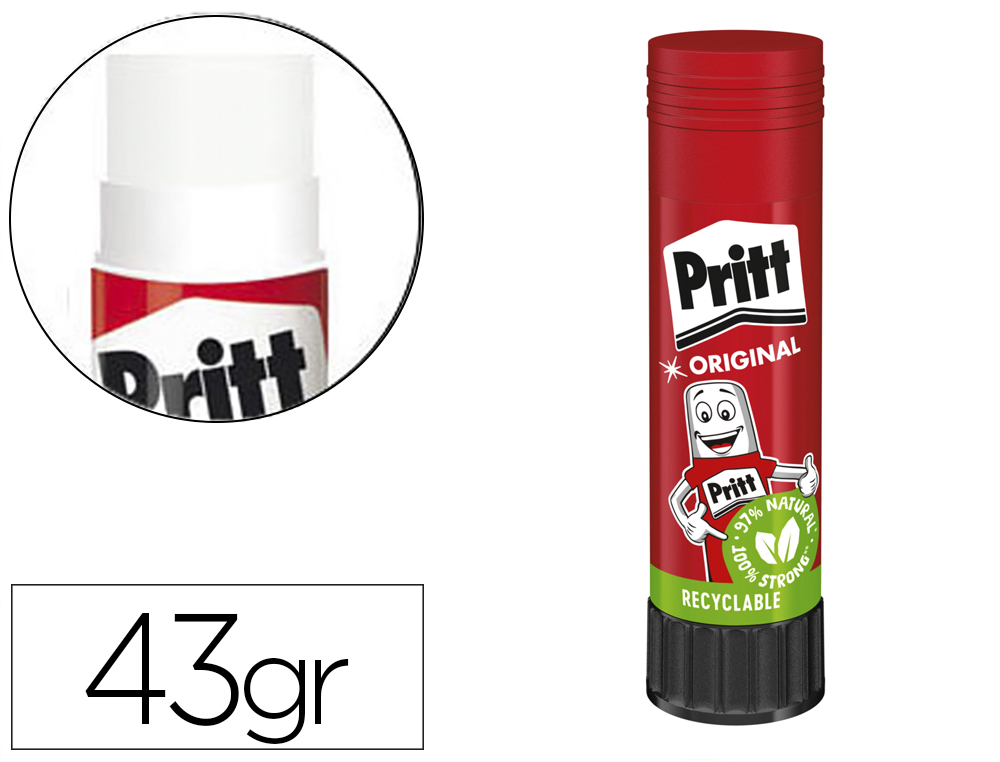 Pegamento pritt en barra 43 gr unidad