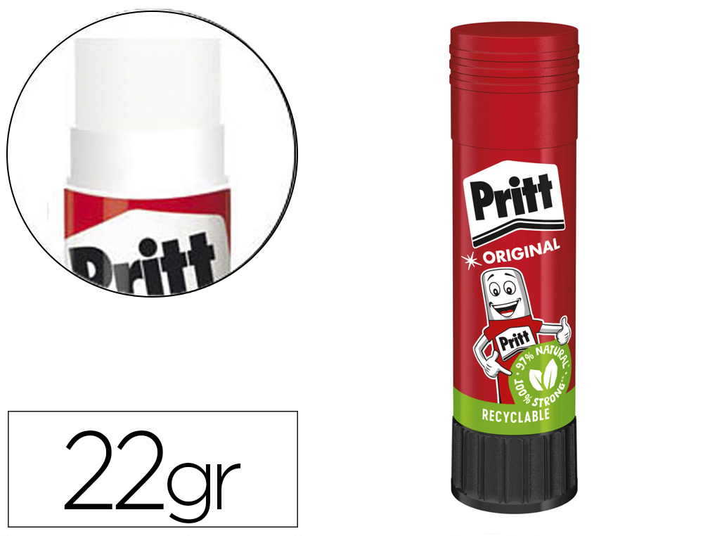 Pegamento pritt en barra 22 gr unidad