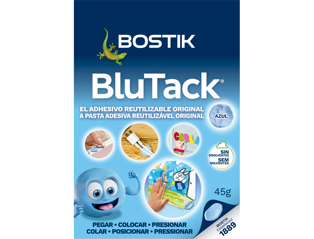 Sujetacosa masilla bostik blu tack