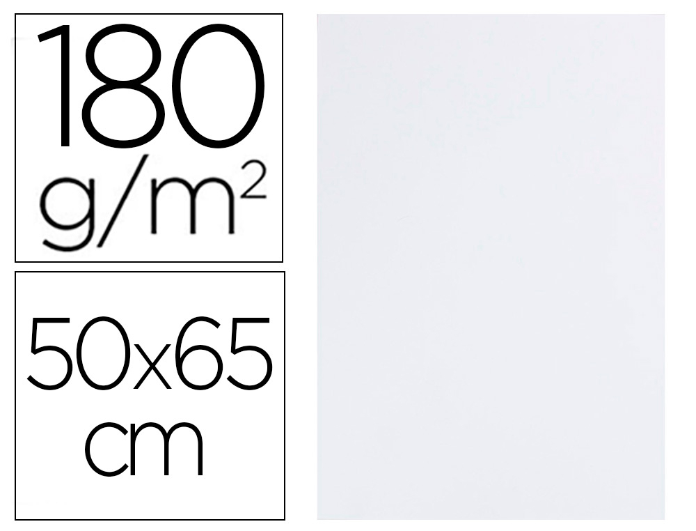Cartulina liderpapel 50x65 cm 180g/m2 blanco