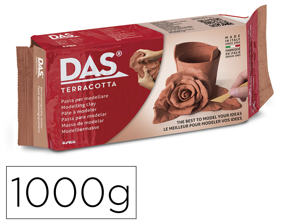 Pasta das terracota para modelar seca sin coccion 1000 gr