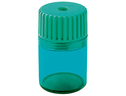 Sacapuntas m+r 914 plastico 1 uso con deposito cuchilla fijada por presion