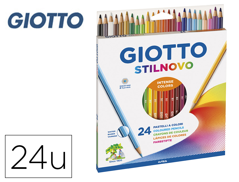 Lapices de colores giotto stilnovo 24 colores unidad