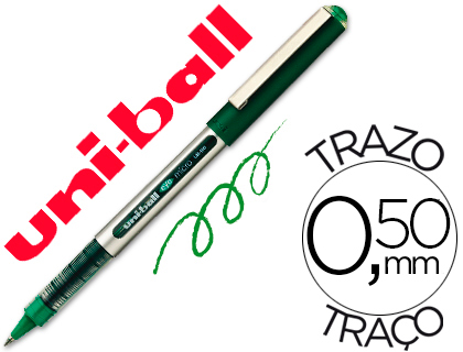 Rotulador uni-ball roller ub-150e micro eye verde 0,5 mmunidad