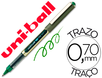 Rotulador uni-ball roller ub-157e verde 0,7 mm unidad