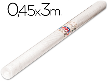 Rollo adhesivo aironfix transparente removible 69614 rollo 0,45 x 3mt