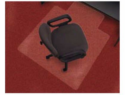 Alfombrilla para suelo q-connect pvc protectora de moquetas 1150x1340 mm grosor 2,2 mm