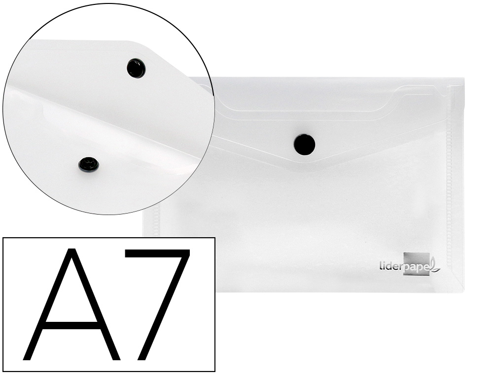 Carpeta liderpapel dossier broche 44224 polipropileno din a7 color transparente