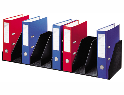 Organizador de armario paperflow negro. baldas fijas 802 mm 10 compartimentos