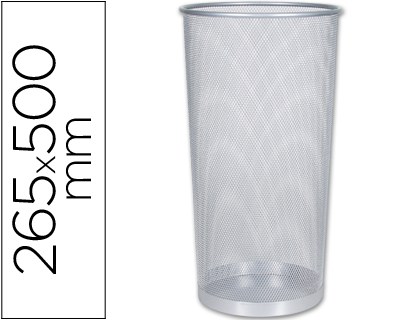 Paraguero metalico q-connect kf00828 rejilla plata 26,5 diametro x 50 cm