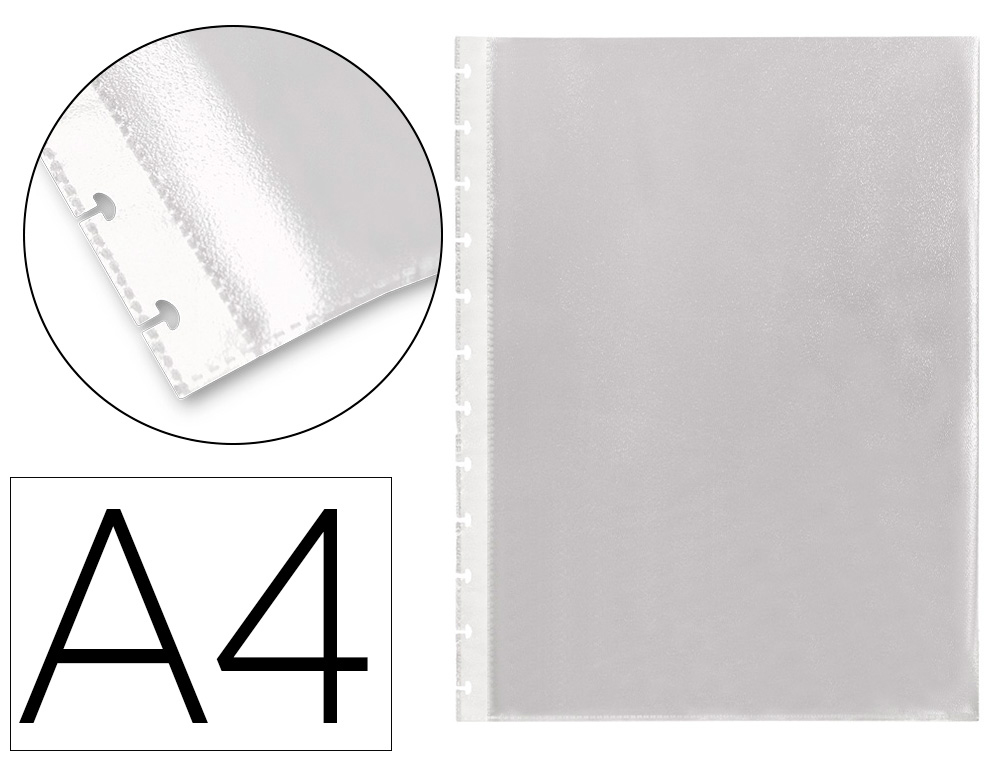 Recambio funda liderpapel intercambiables din a4 bolsa de 10 unidades