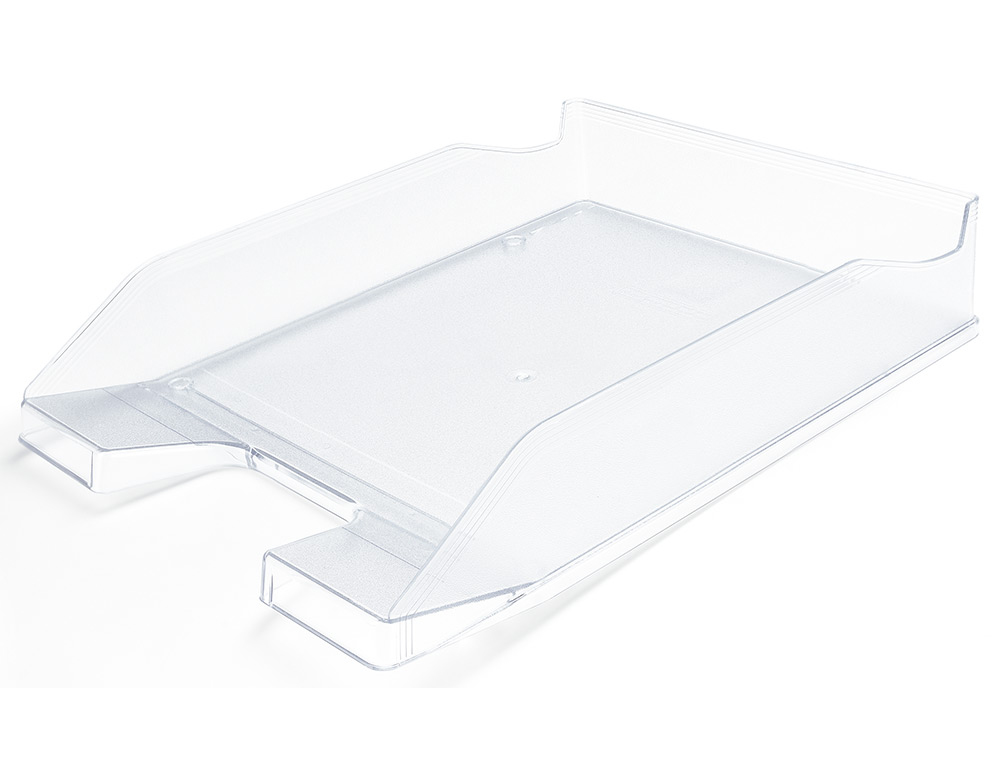 Bandeja sobremesa plastico q-connect transparente 240x70x340 mm
