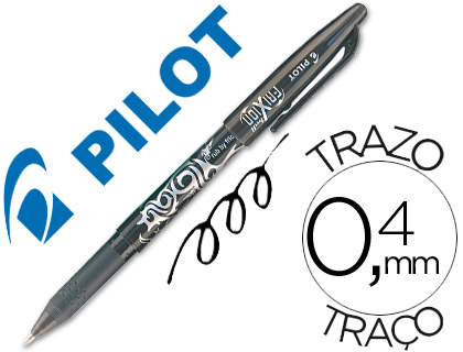 Boligrafo pilot frixion borrable negro