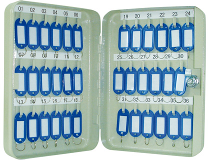 Armario metalico portallaves q-connect 250x180x60 mm para 36 llaves