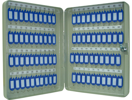 Armario metalico portallaves q-connect 370x280x60 mm para 80 llaves