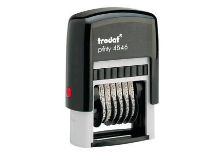 Numerador trodat manual 6 bandas 4 mm