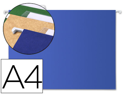 Carpeta colgante liderpapel a4 azul