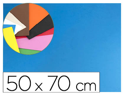 Goma eva liderpapel 50x70cm 60g/m2 espesor 1.5mm azul