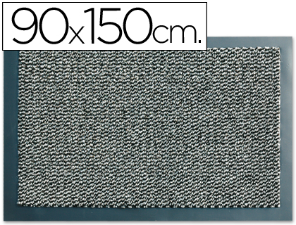 Alfombra fast-paperflow antipolvo lavable gris 90x150 cm