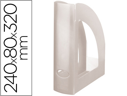 Revistero plastico q-connect transparente