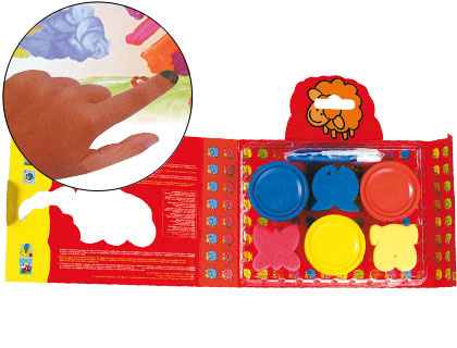 Pintura a dedos giotto be-be