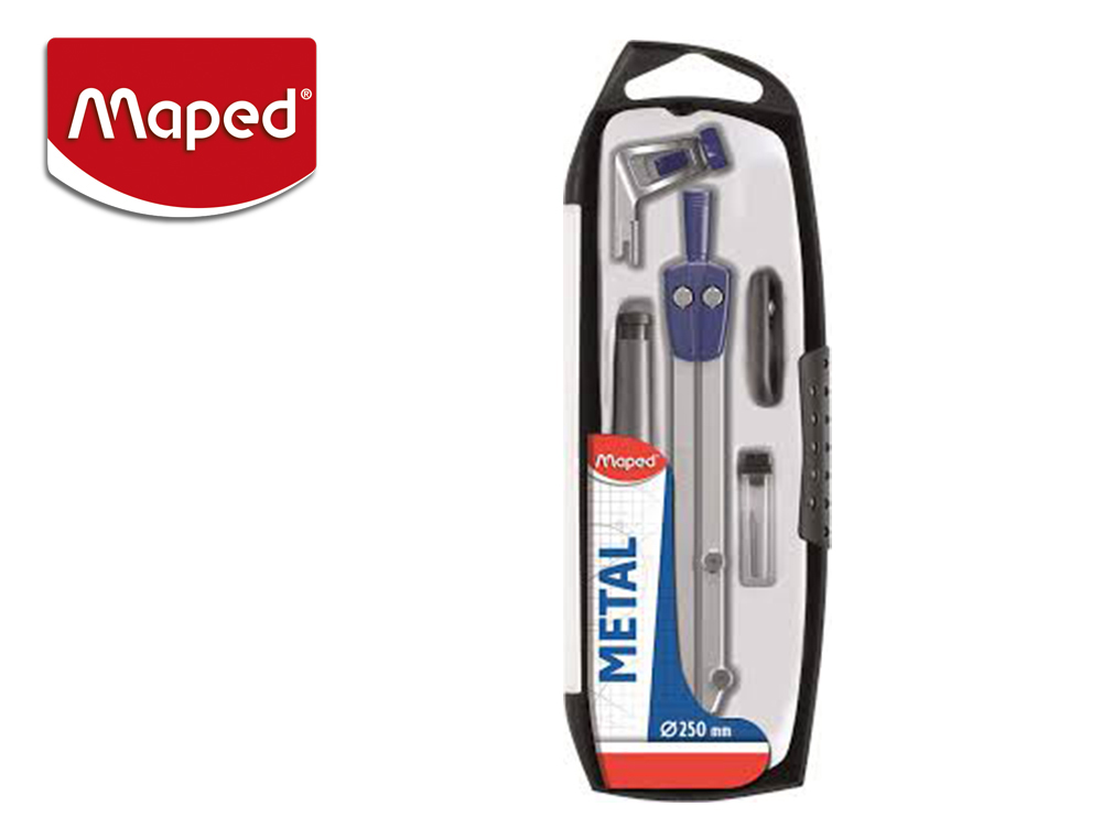 Compas maped start con con portaminas 0,5 mm en estuche con 5 piezas