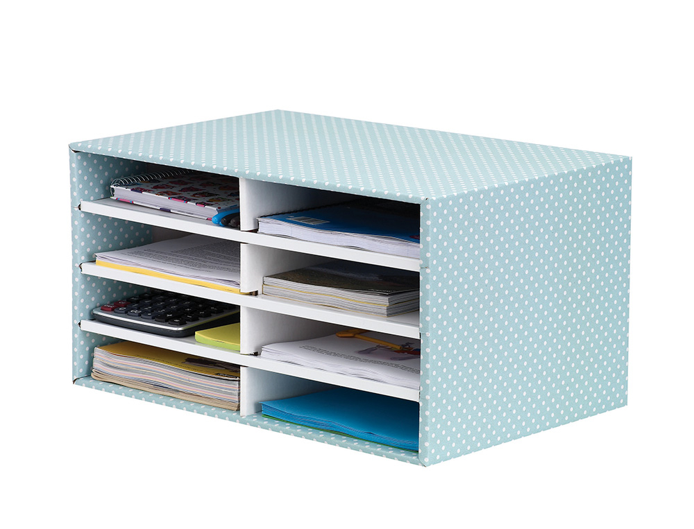 Modulo clasificador carton fellowes con 8 compartimentos 490x310x260mm