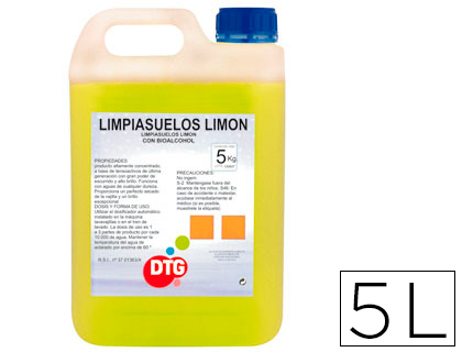 Limpiasuelos aroma limon garrafa de 5 litros