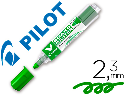 Rotulador pilot v board master para pizarra blanca verde tinta liquida trazo 2,3mm