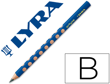 Lapices de grafito lyra groove triangular mina b de 4,25 mm