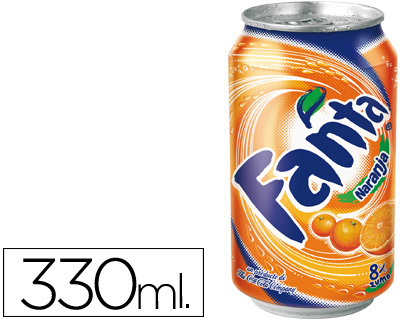 Refresco fanta naranja lata 330 ml