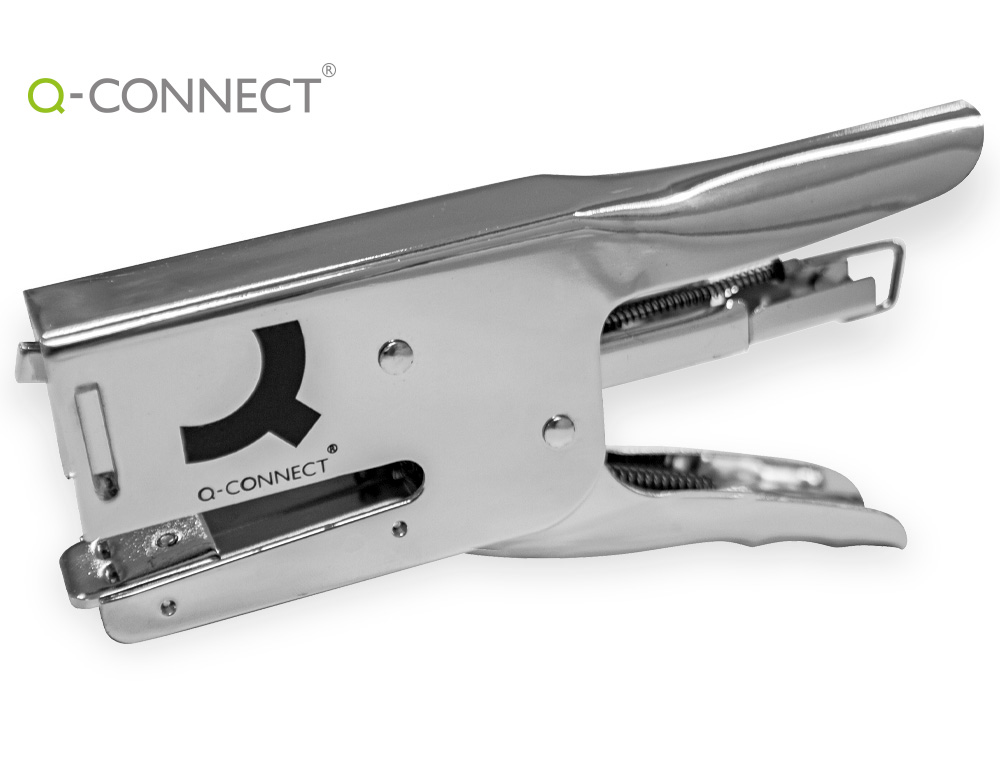 Grapadora q-connect de tenaza capacidad 40 hojas usa grapas 24/6 26/6