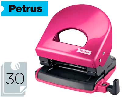 Taladrador petrus 62 wow fucsia metalizado capacidad 30 hojas