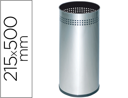 Paraguero metalico 314 perforado plateado 50x21,5 cm