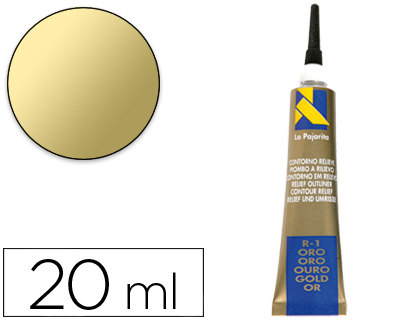 Contorno relieve la pajarita oro r-1 tubo 20 ml