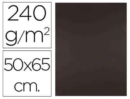 Cartulina liderpapel 50x65 cm marron oscuro 240 gr unidad