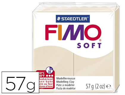 Pasta staedtler fimo soft 57 gr color tierra