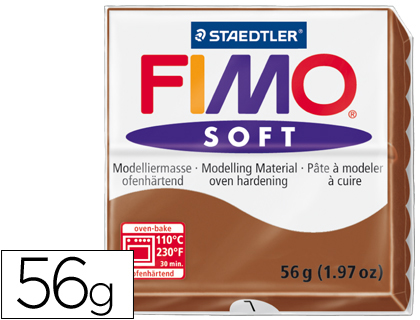 Pasta staedtler fimo soft 57 gr color caramelo