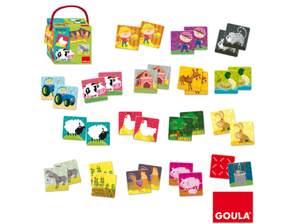 Juego diset didactico memo granja