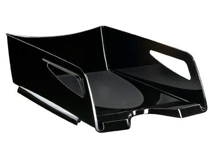 Bandeja sobremesa cep maxi de gran capacidad plastico negro 386x270x115 mm
