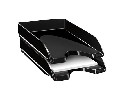 Bandeja sobremesa cep plastico negra 348x257x66 mm