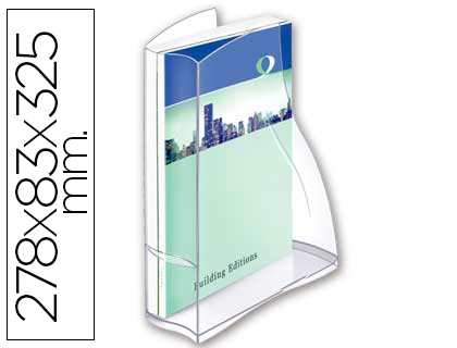 Revistero cep ellypse plastico transparente